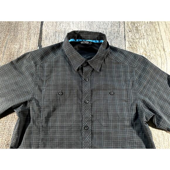 Vintage Arcteryx Flannel Long Sleeve Button Up Casual Small Plaid - Picture 2 of 11